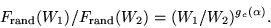 \begin{displaymath}
F_{\rm rand}(W_1)/F_{\rm rand}(W_2)=(W_1/W_2)^{g_c(\alpha)}.
\end{displaymath}