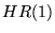 $HR(1)$