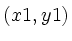 $(x1,y1)$
