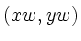 $(xw,yw)$