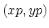 $(xp,yp)$