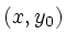 $(x,y_0)$