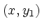 $(x,y_1)$