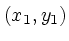 $(x_{1},y_{1})$