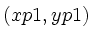 $(xp1,yp1)$
