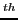 $^{th}$